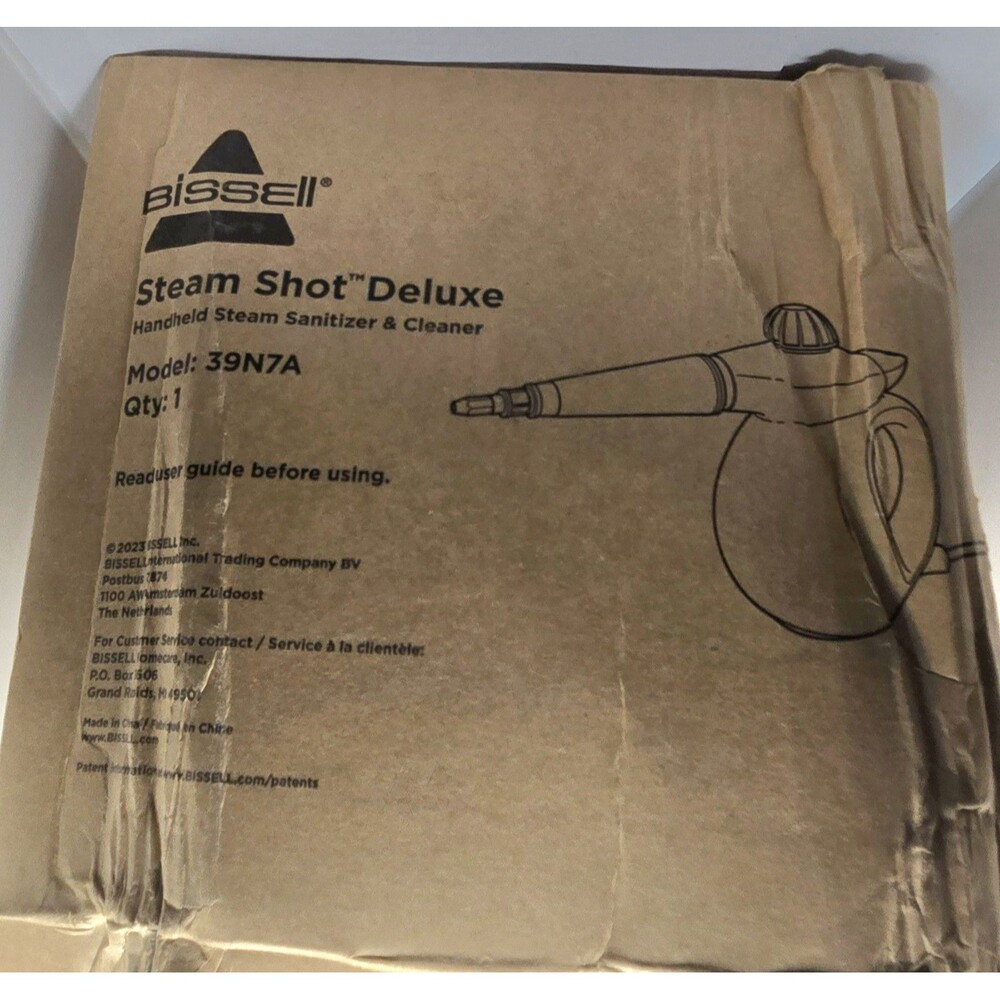 Bissell Steam Shot Deluxe 39N7A Handheld Surface Steam Sanitizer & Cleaner - NEW